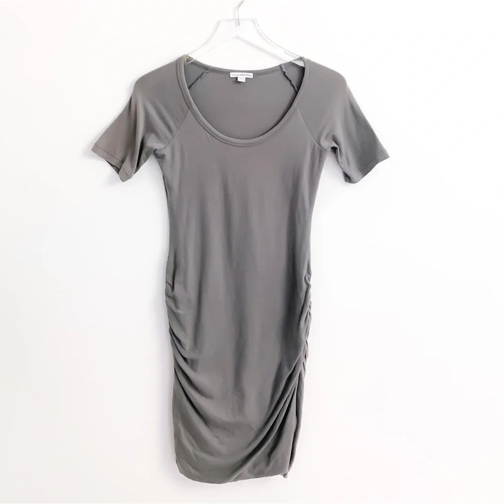 James Perse Ruched Raglan Mini Dress 1 - Picture 2 of 8